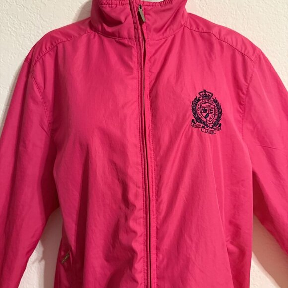 Ralph Lauren Active Windbreaker Jacket XL Pink Lightweight Nylon Coat - Picture 5 of 11